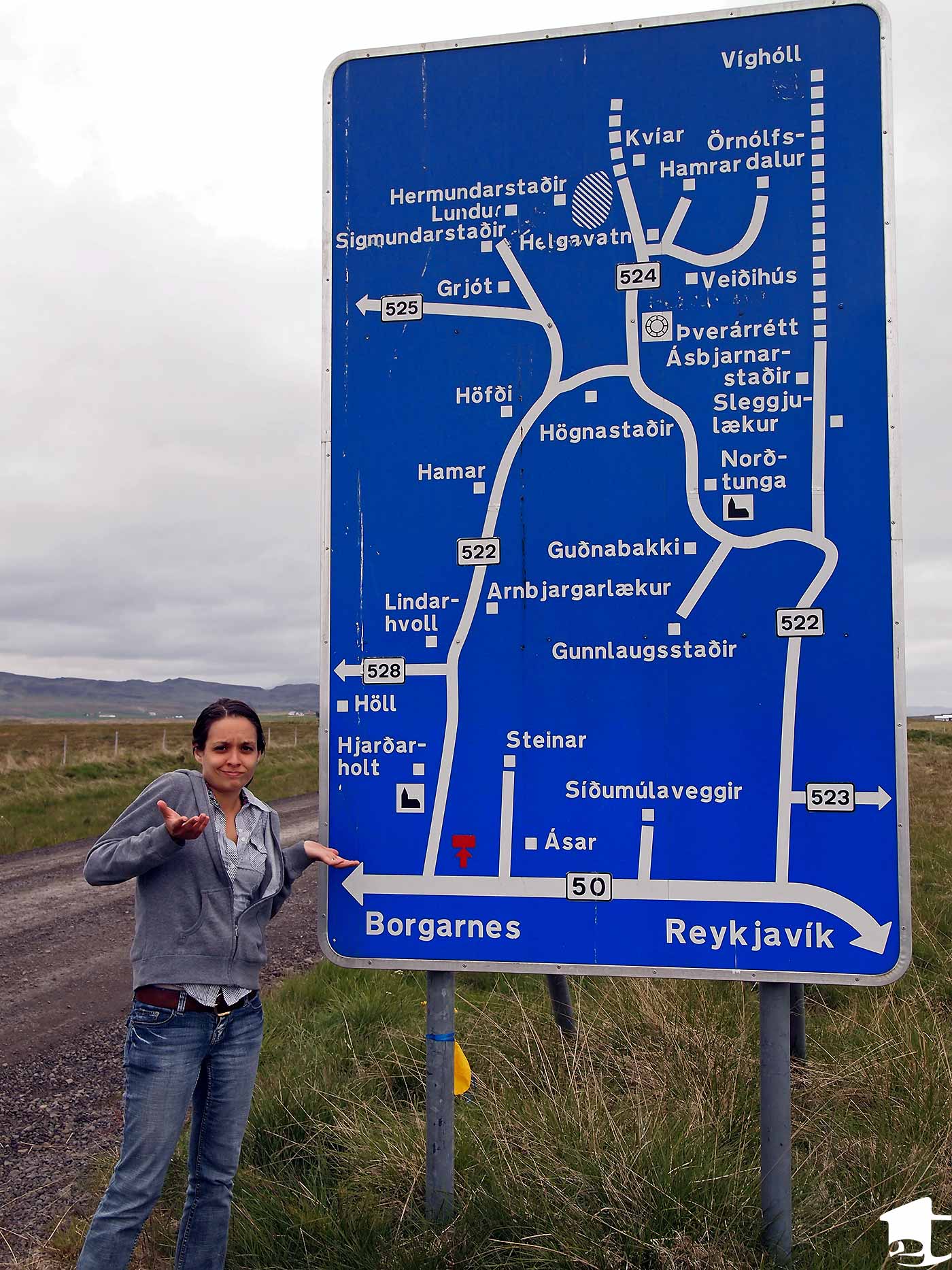 Confusing Iceland Road Sign