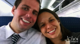 Mike & Tara on a Plane