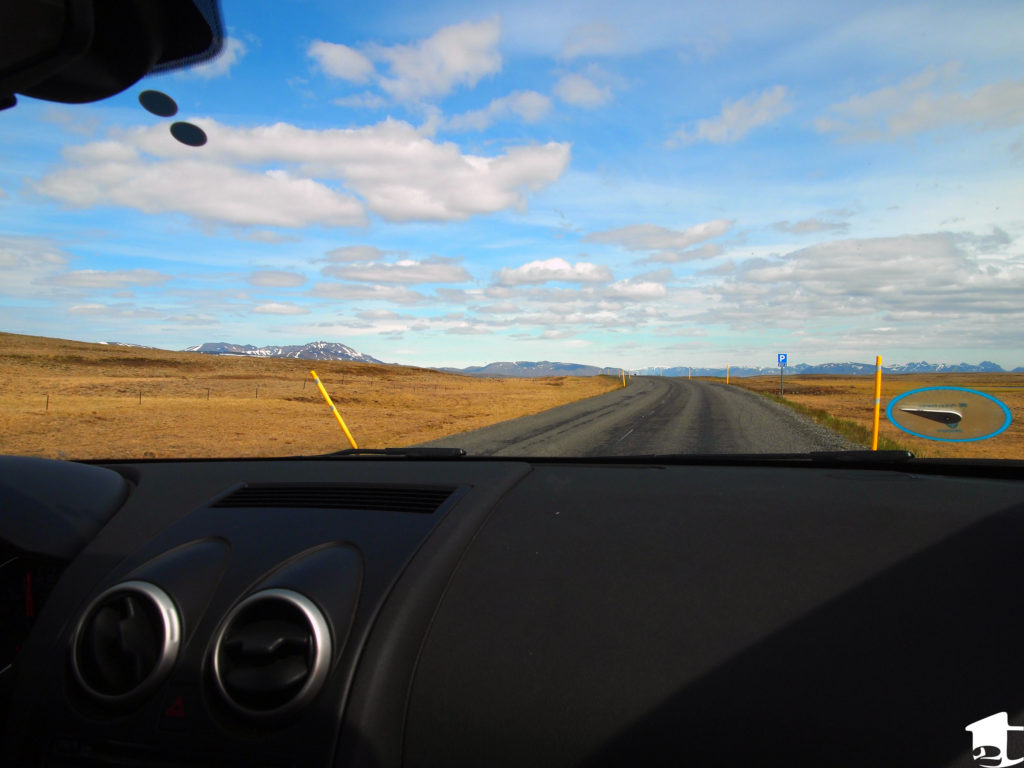 Car view of Iceland