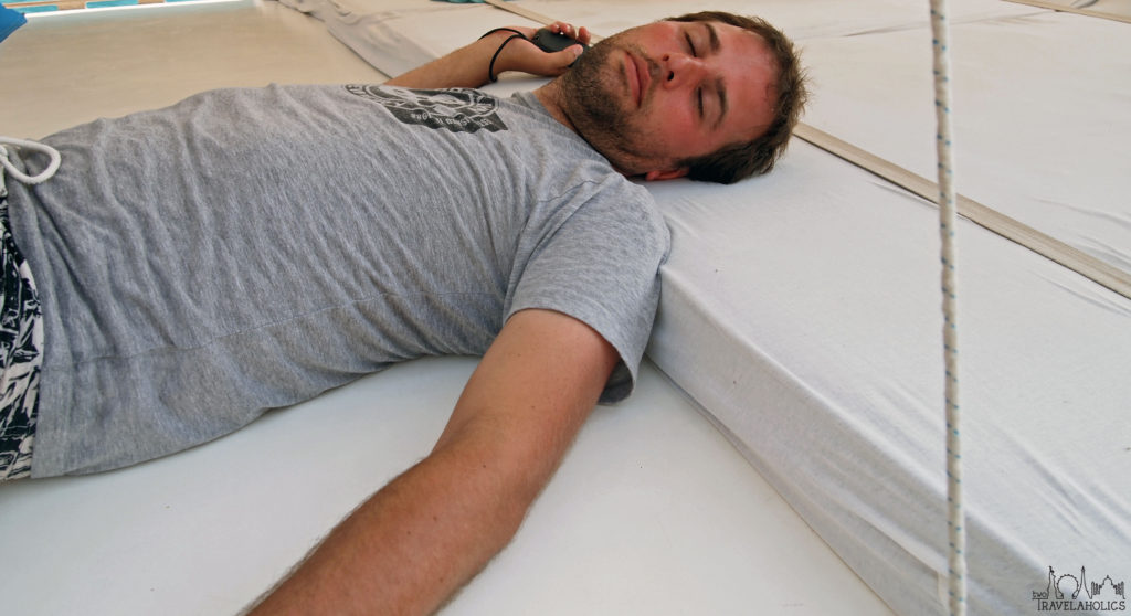 Mike Relaxing on a Cruise in Turkey