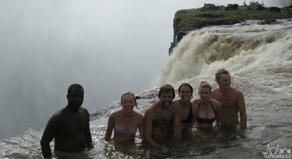 Video: Swimming Out To Devil's Pool On Victoria Falls, Zimbabwe