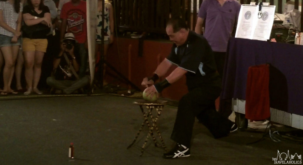 Video: Man Puts Index Finger Through A Coconut Melaka, Malaysia