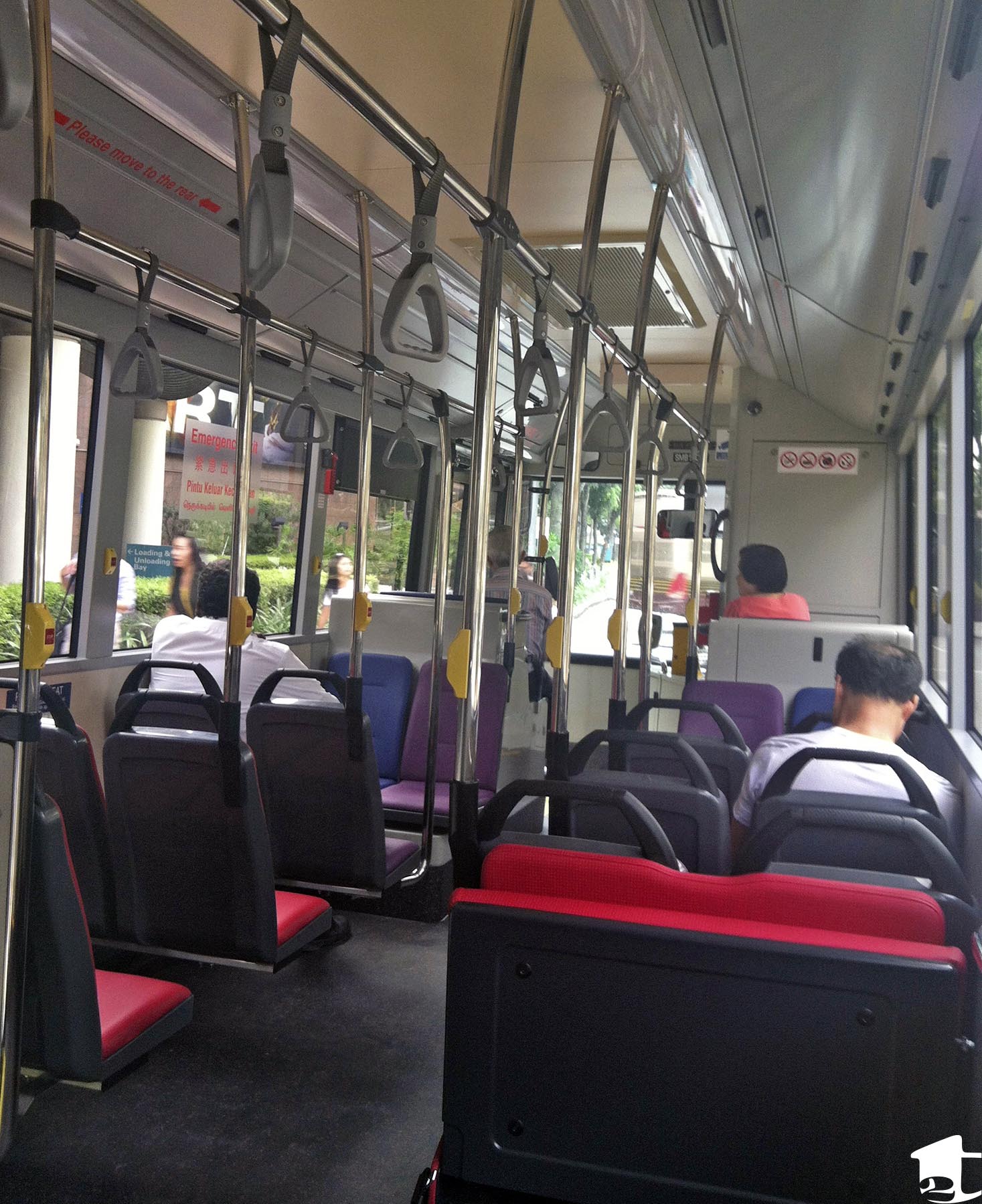The View From Inside A Singapore Bus
