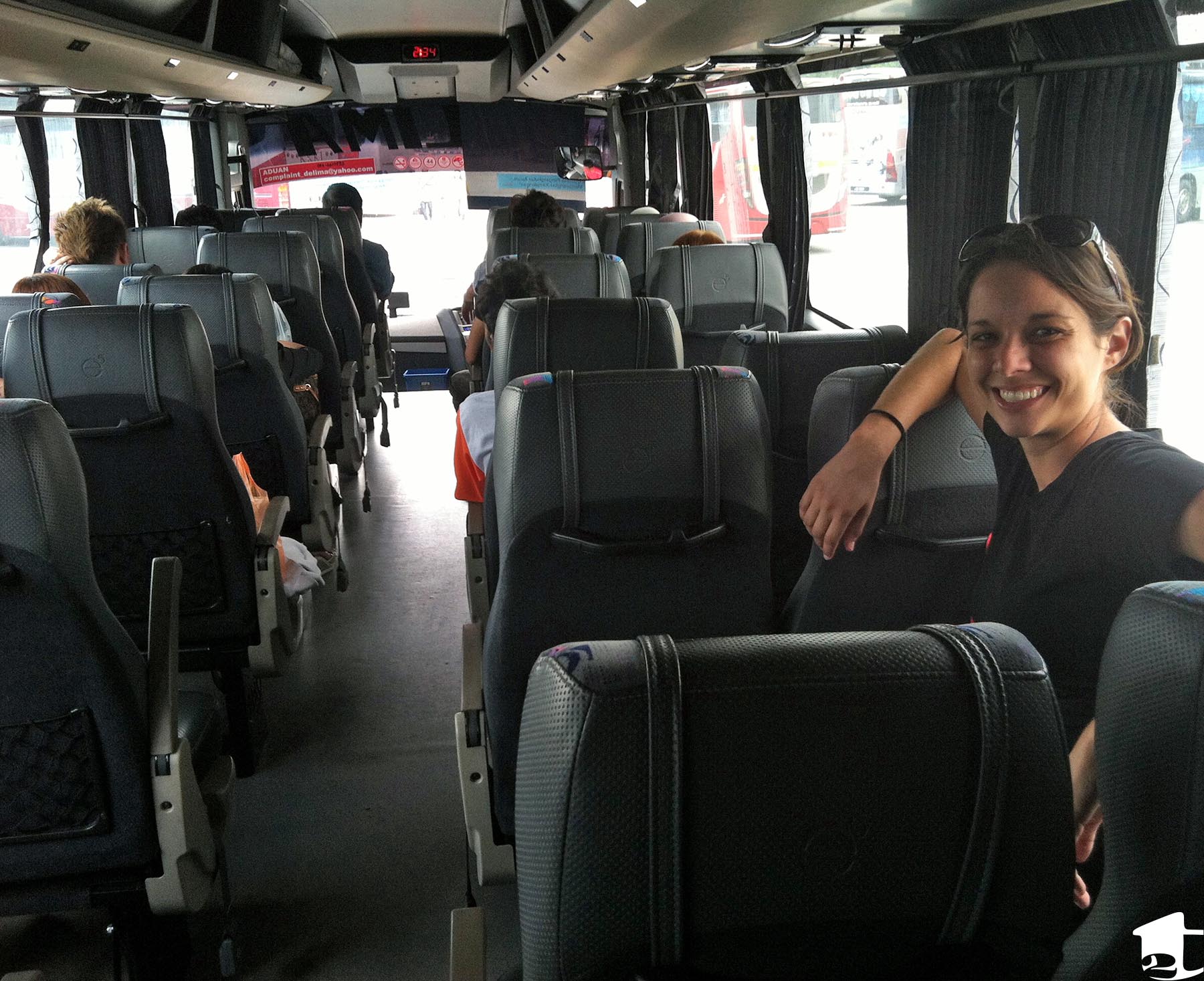 On Board A Malaysian Bus Headed For Melaka
