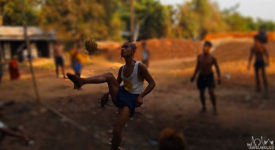 Video: Men Playing Sepaktakraw In Myanmar
