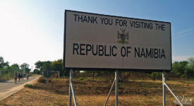 Namibia Border Sign