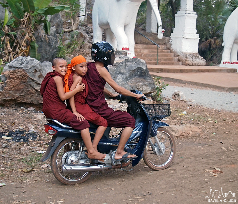 Monks in Hpa-An, Myanmar