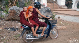 Monks in Hpa-An, Myanmar