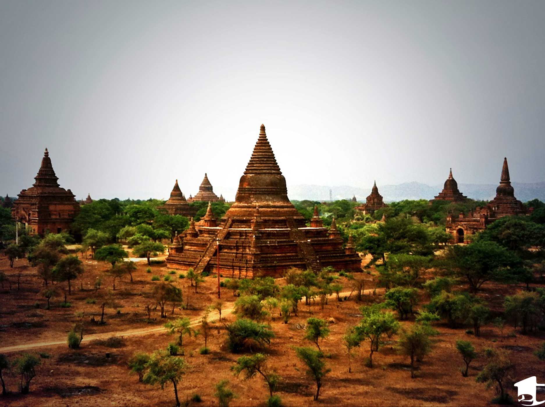View of Temples in Bagan