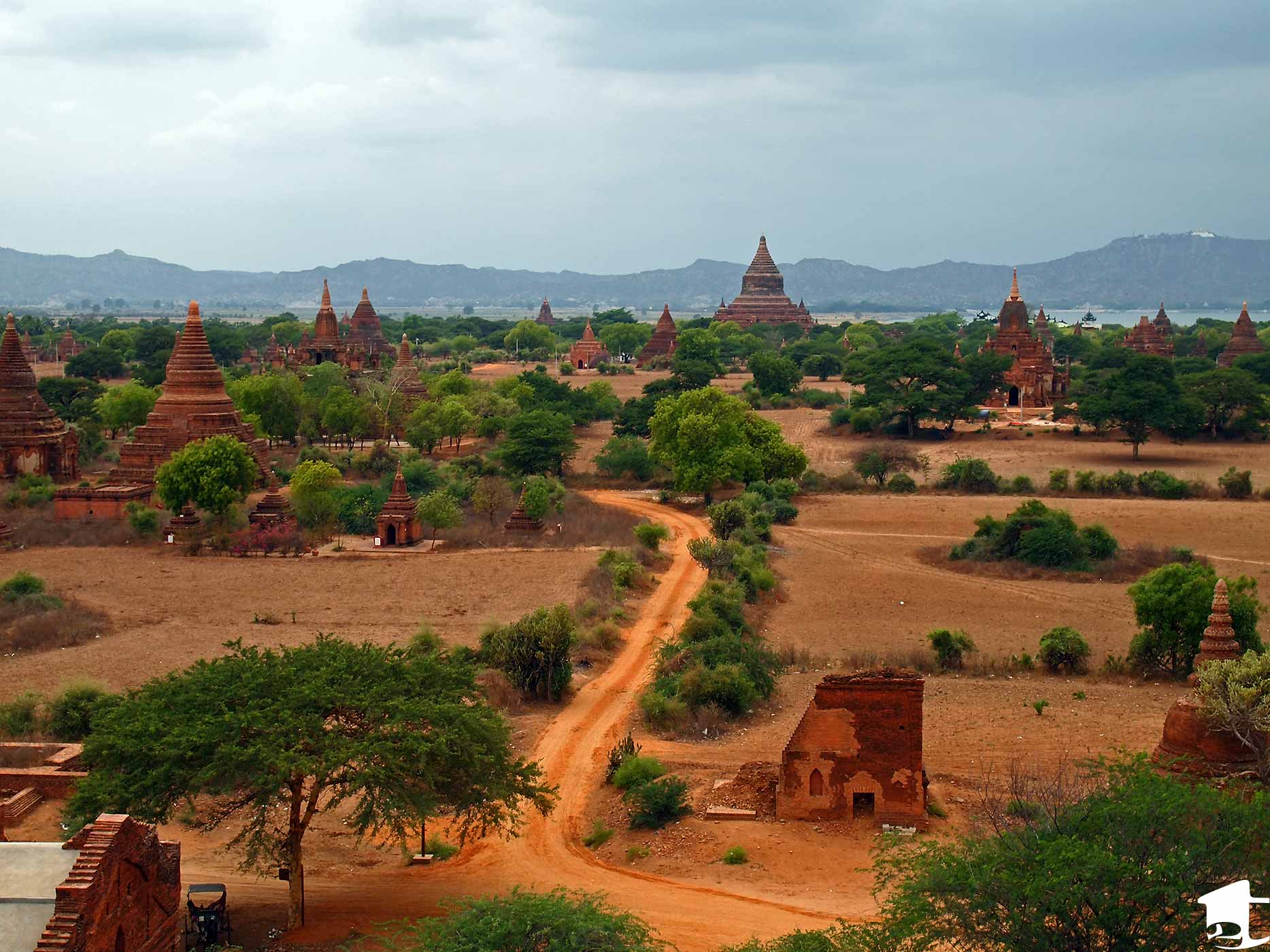 View of the Temples of Bagan
