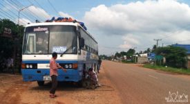 Laotian Public Bus Ride