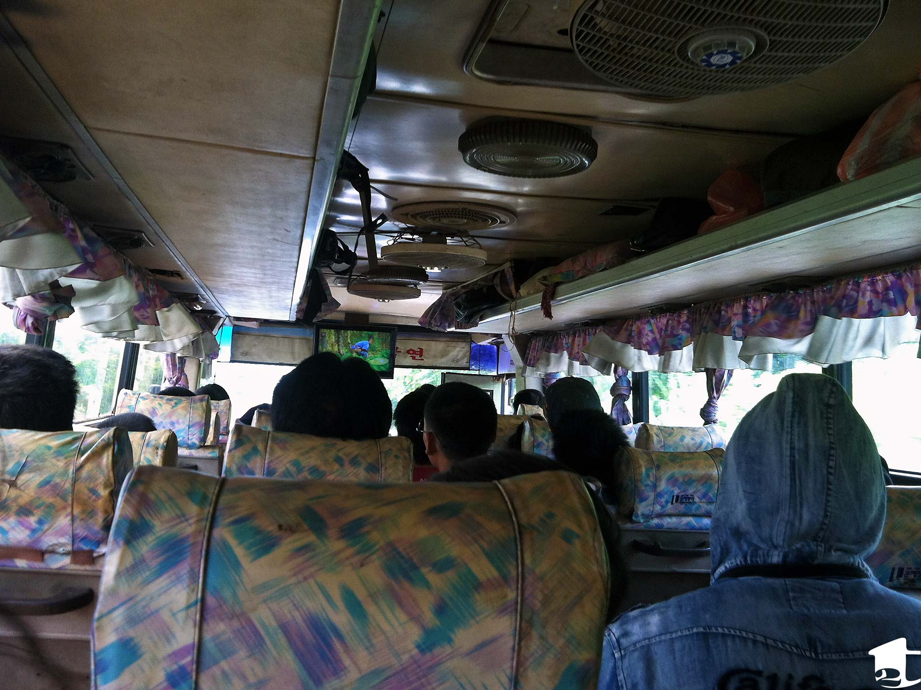 Inside a Laos Bus