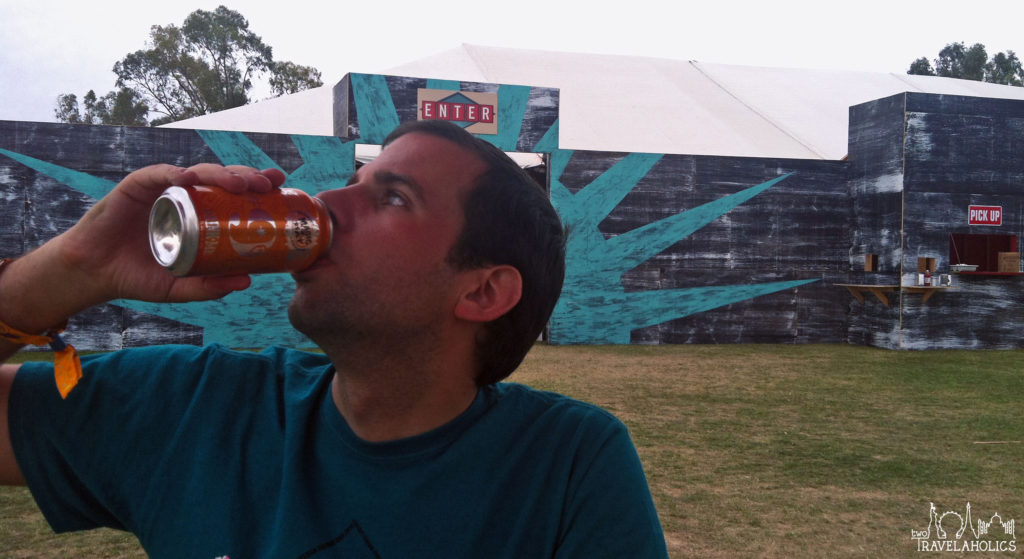 Mike Having a Beer