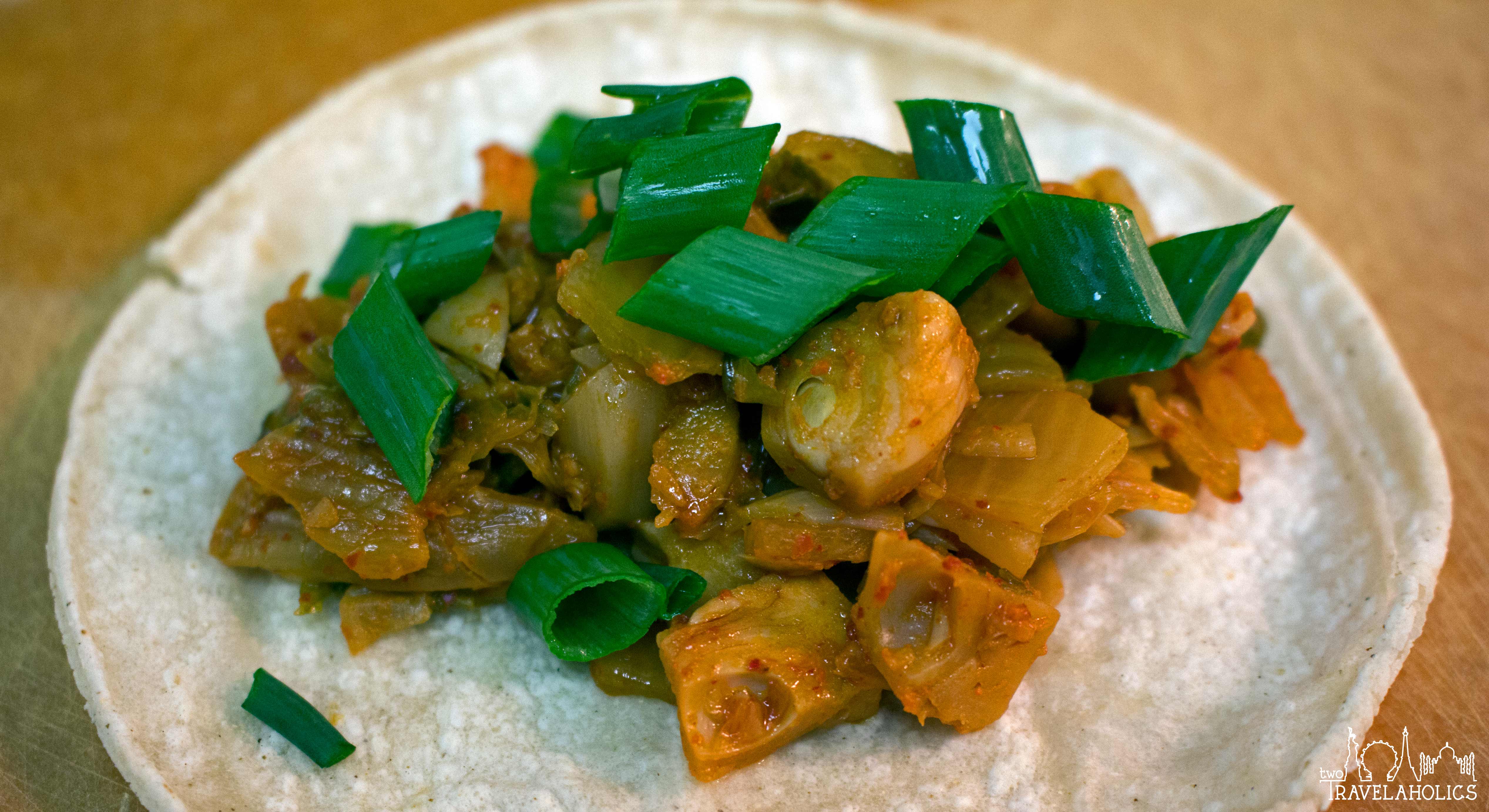 Jackfruit Bulgogi and Kimchi Tacos Recipe
