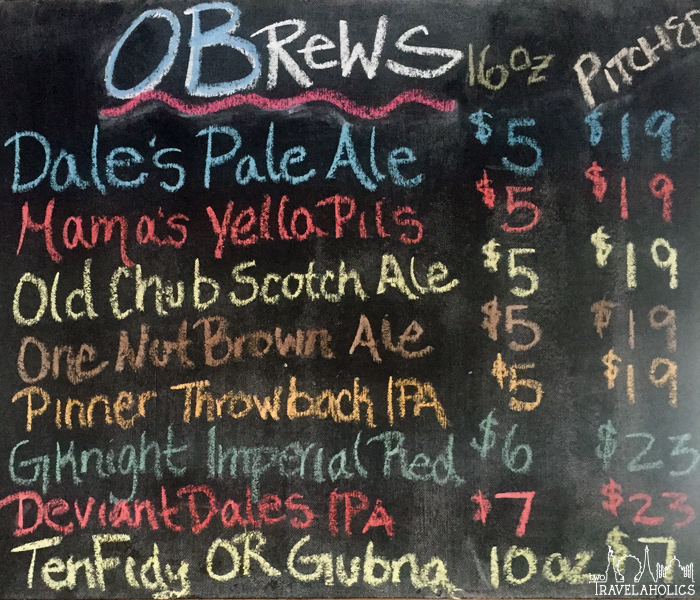 Oskar Blues Grill & Brew in Lyons, had prices we could stick around for.