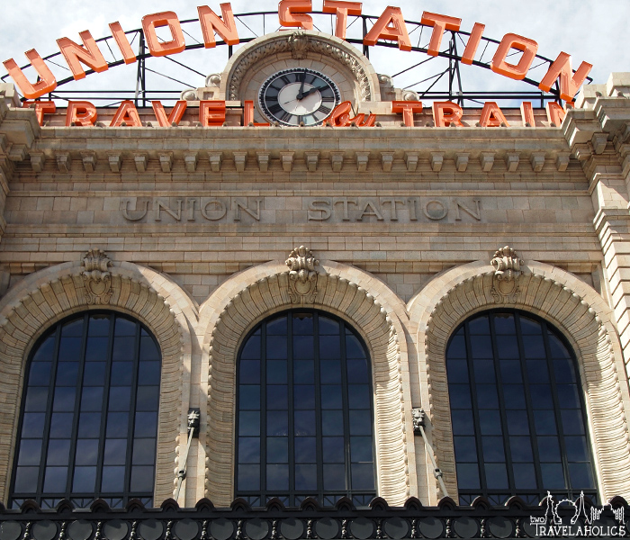 The front of Denver's Union Station.